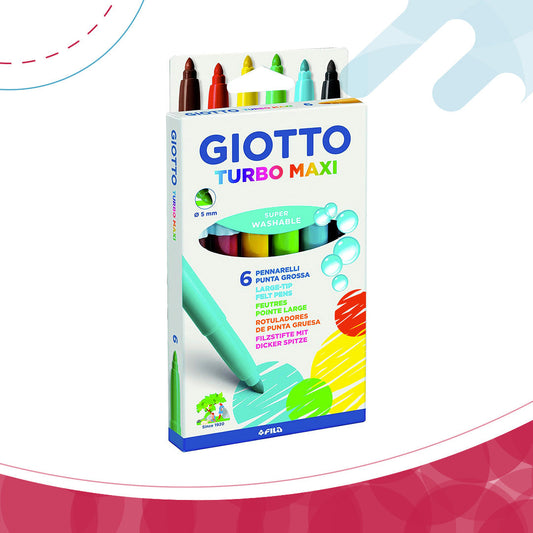 Rotuladores Giotto Turbo Maxi (6und)